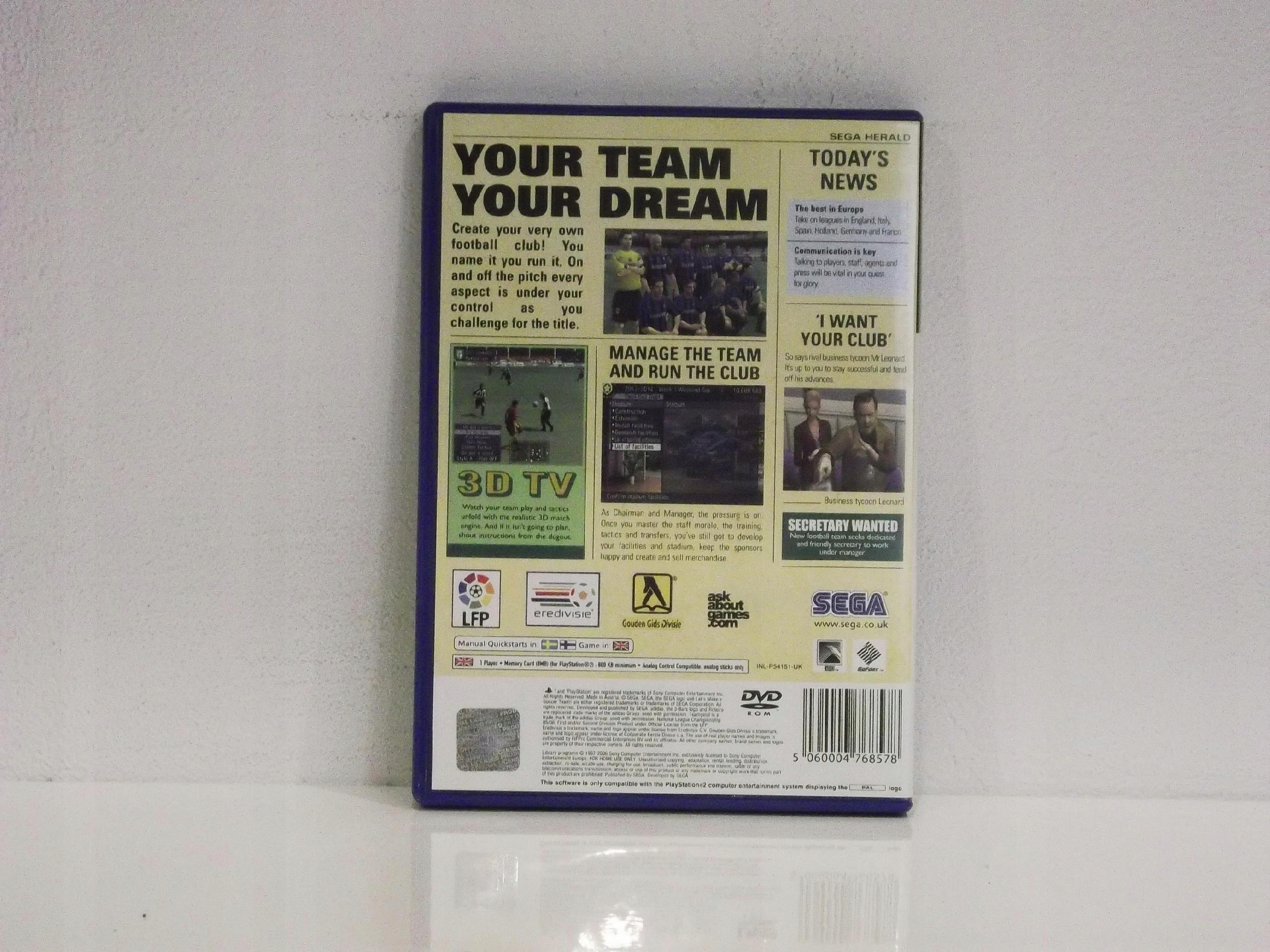 Gra Let's Make A Soccer Team! (PS2) Wersja językowa Angielska