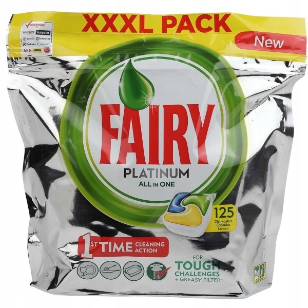 

Tabletki do zmywarki Fairy All in One 125szt Lemon