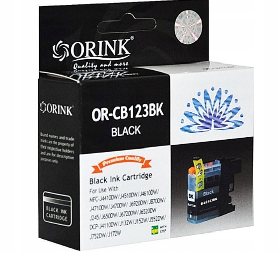 Orink LC-121 LC-123 BK CHIPEM J132W J152W 1szt.