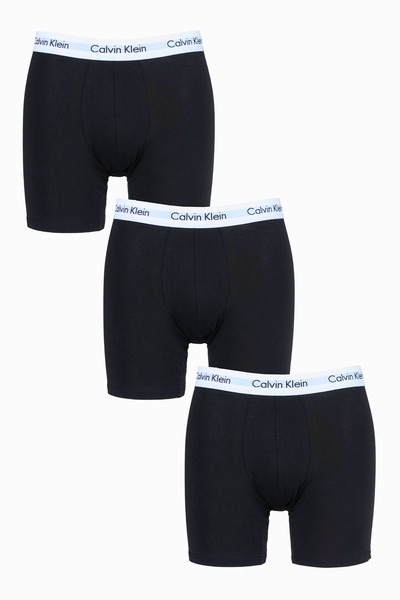 Pánské boxerky Calvin Klein 3-pack, černé, dlouhé nohavice, velikost M