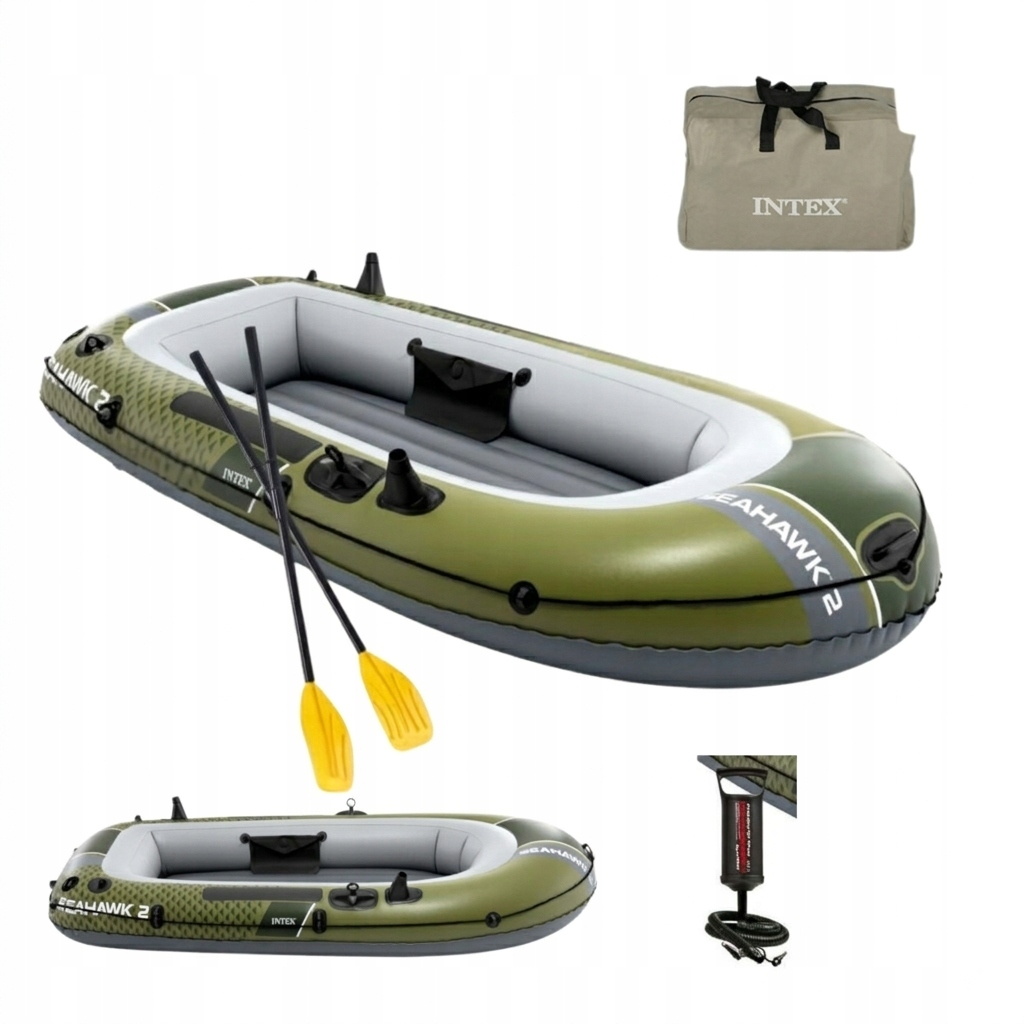Ponton Dmuchany Seahawk 2 2-Osobowy Pompka 2 Wiosła
