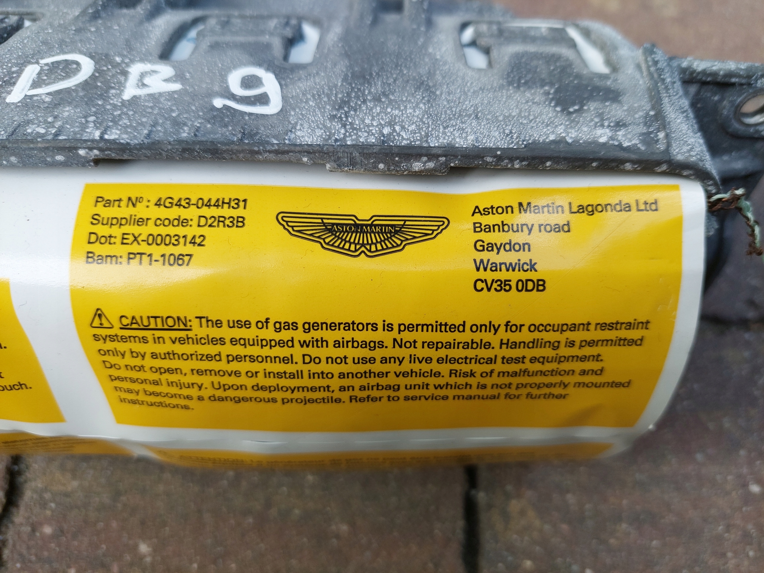 Airbag passager Airbag ASTON MARTIN DB9