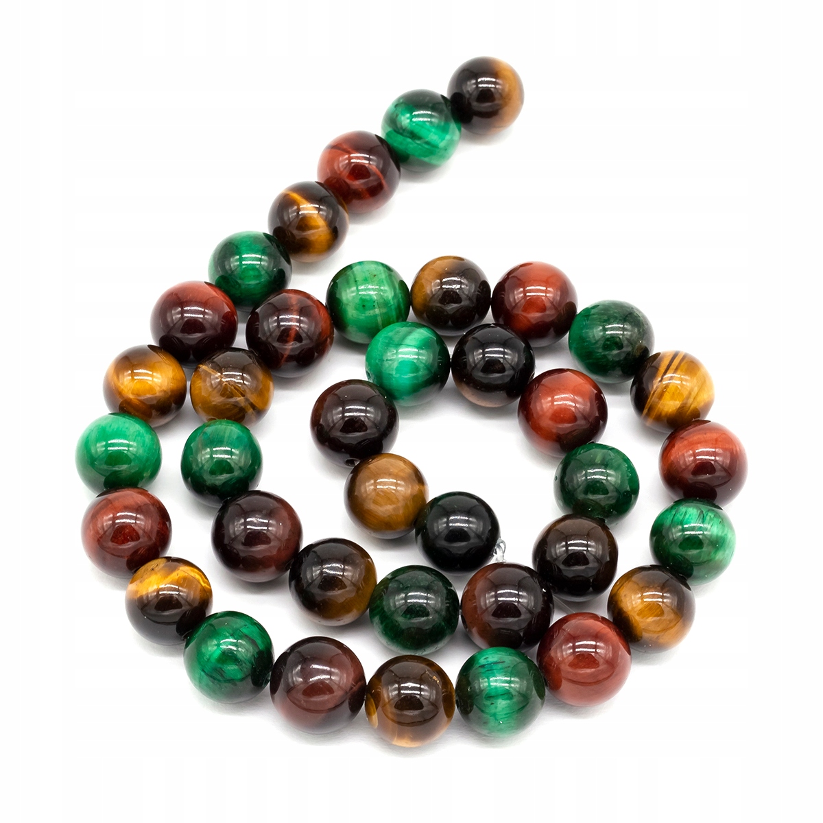 Přírodní tygří oko třída A 10mm 36ks/37.5cm