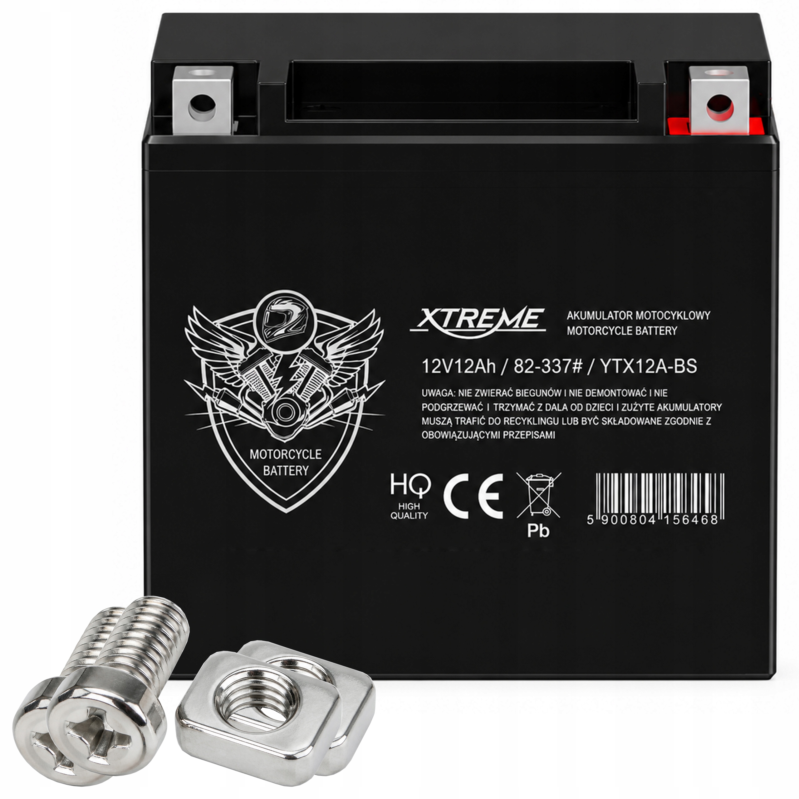 Bezobsługowy 12V 12AH Prawy+ Akumulator Motocyklowy Quad Skuter Motocykl