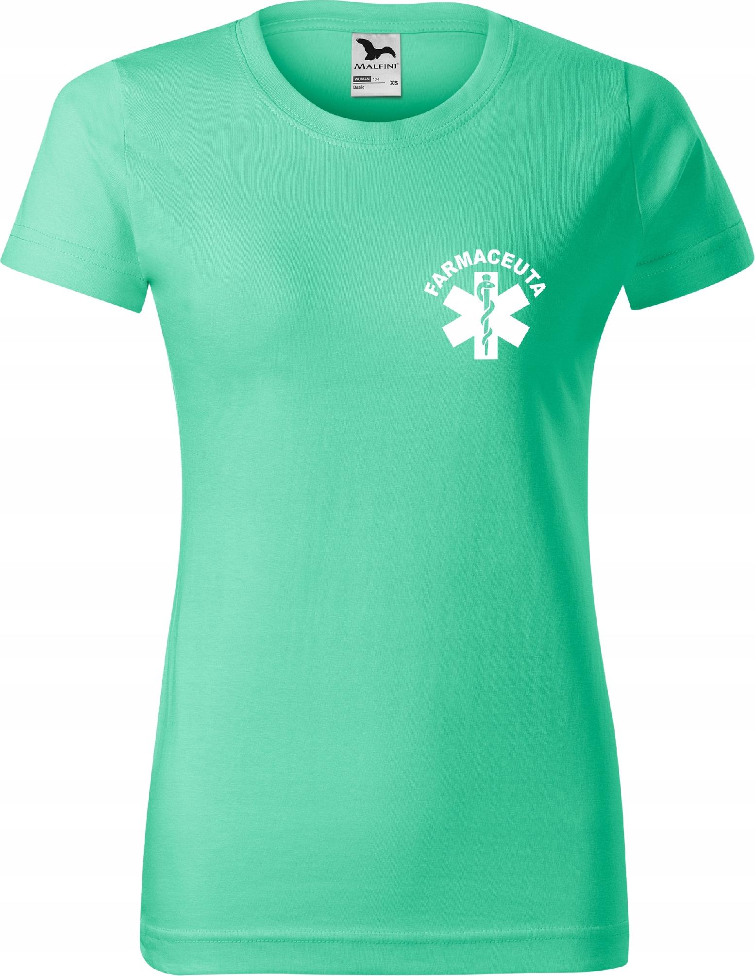 

Damska koszulka medyczna t-shirt nadruk Farmaceuta