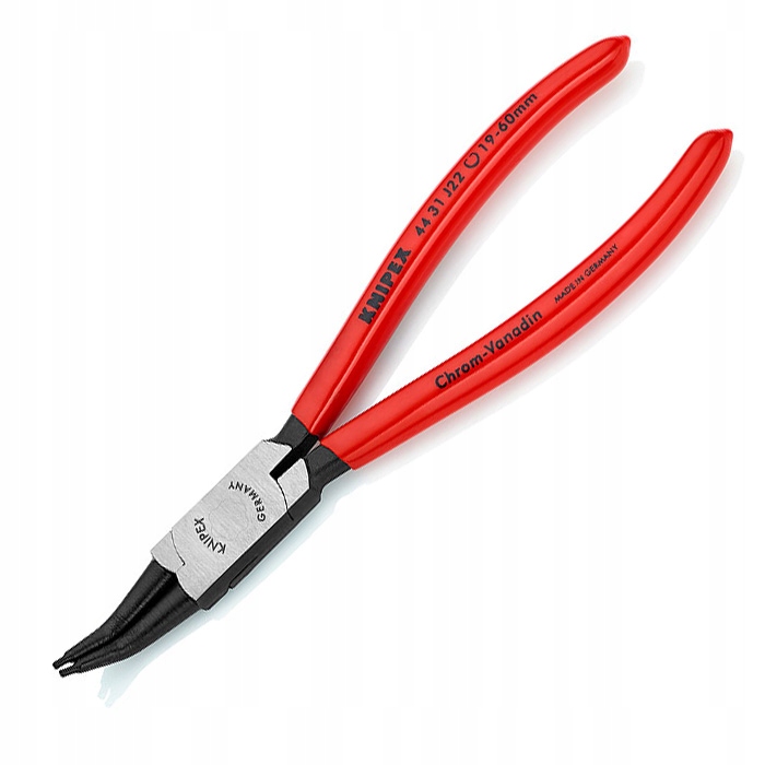 KNIPEX 44 31 J22 Szczypce do pierścieni osad.180mm