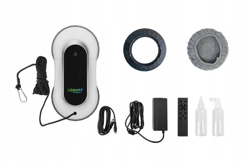 Robotický čistič oken Deluxe LifenaXX LX-055 2800Pa, sada příslušenství dálkové ovládání