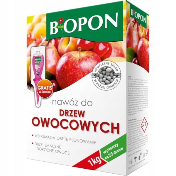 

Biopon nawóz do drzew owocowych granulat 1kg