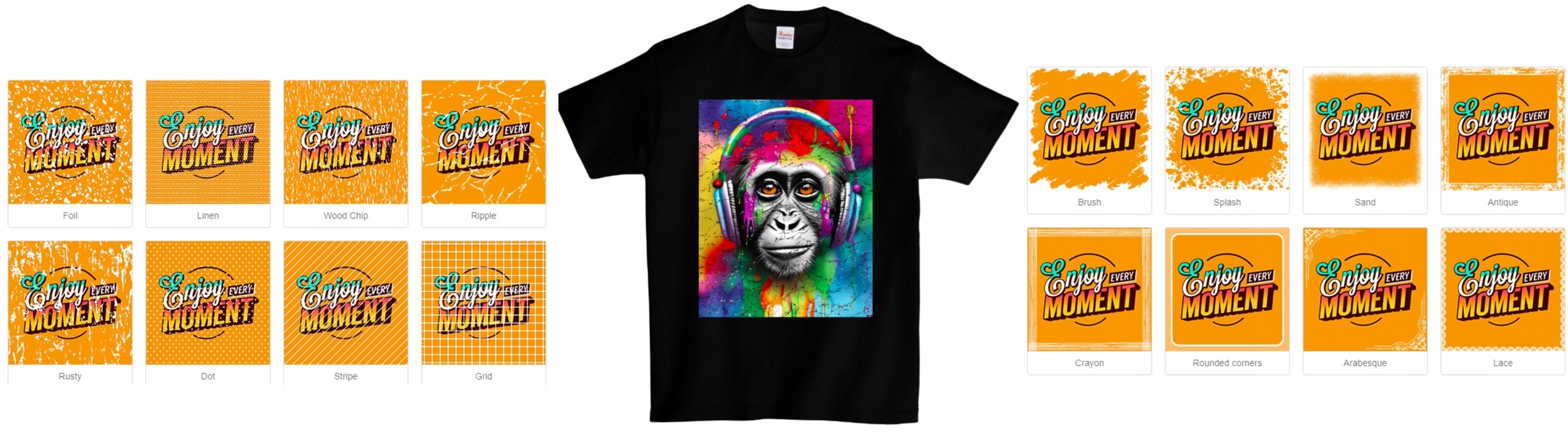 KOSZULKA Z WŁASNYM NADRUKIEM FULLCOLOR 190 GRAFIKA Model Standard