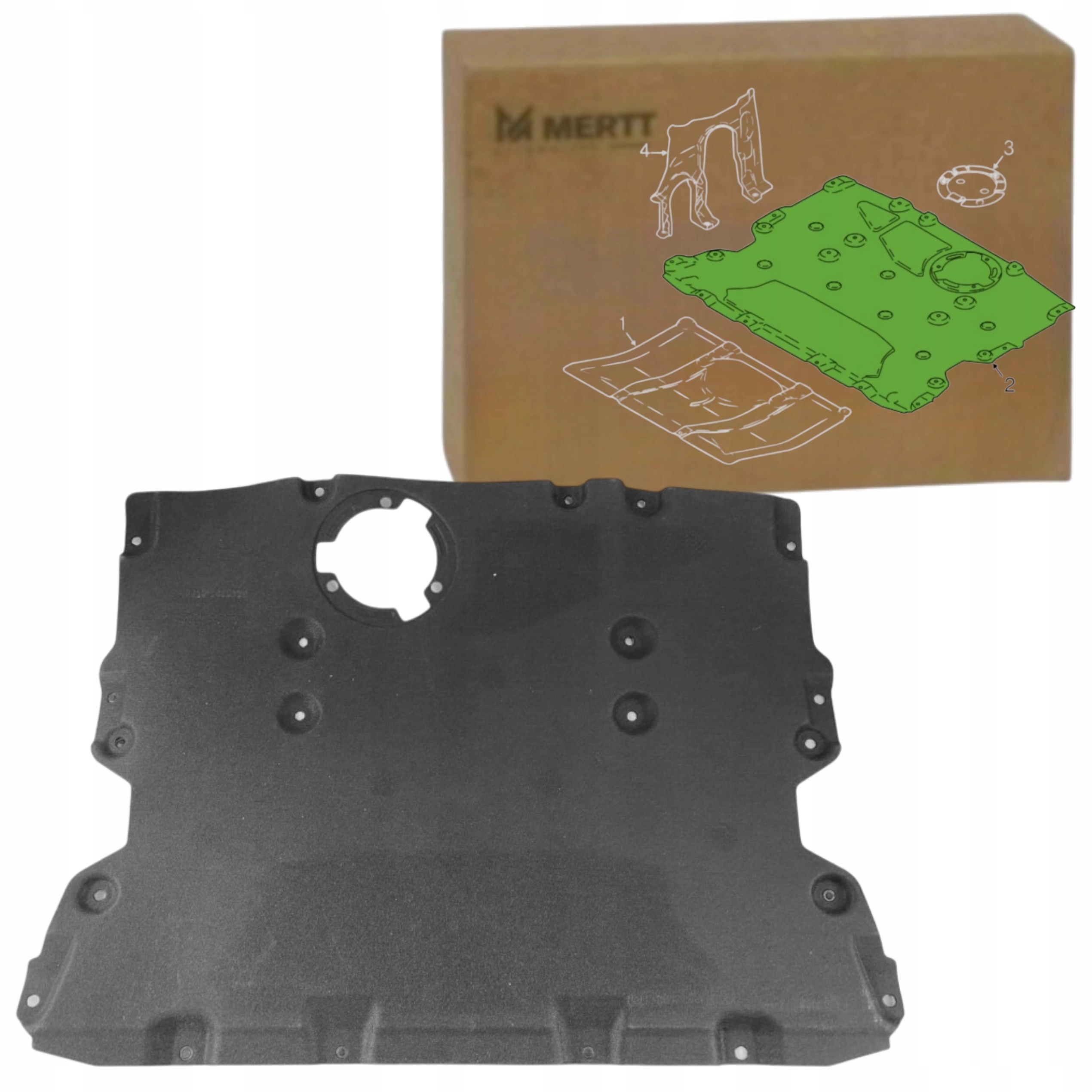 Bmw X3 G01 X4 G02 17 Ochranná deska pod motor, střední materiál nárazníku