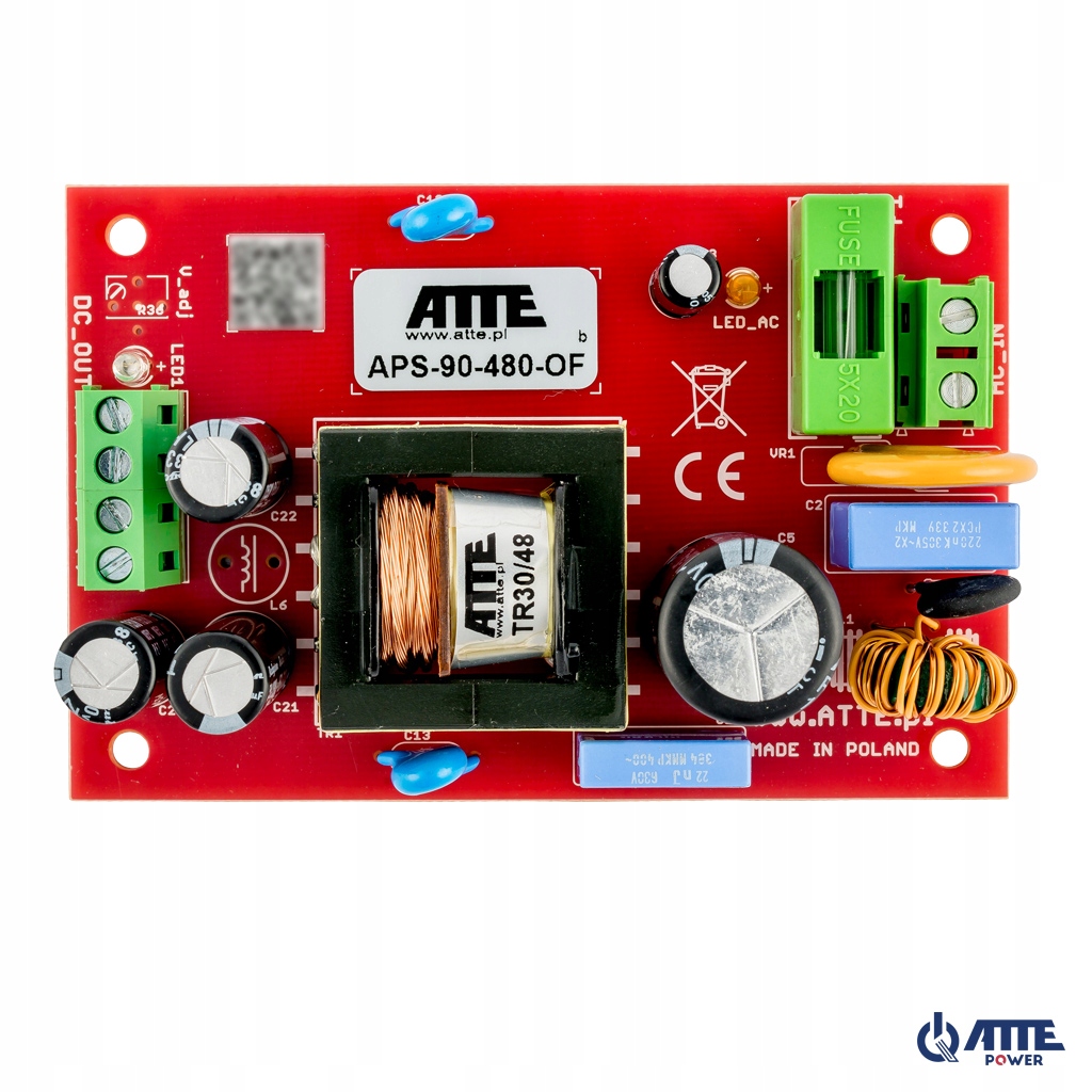Sieťový adaptér Smps 48V 2A 90W Atte APS-90-480-OF