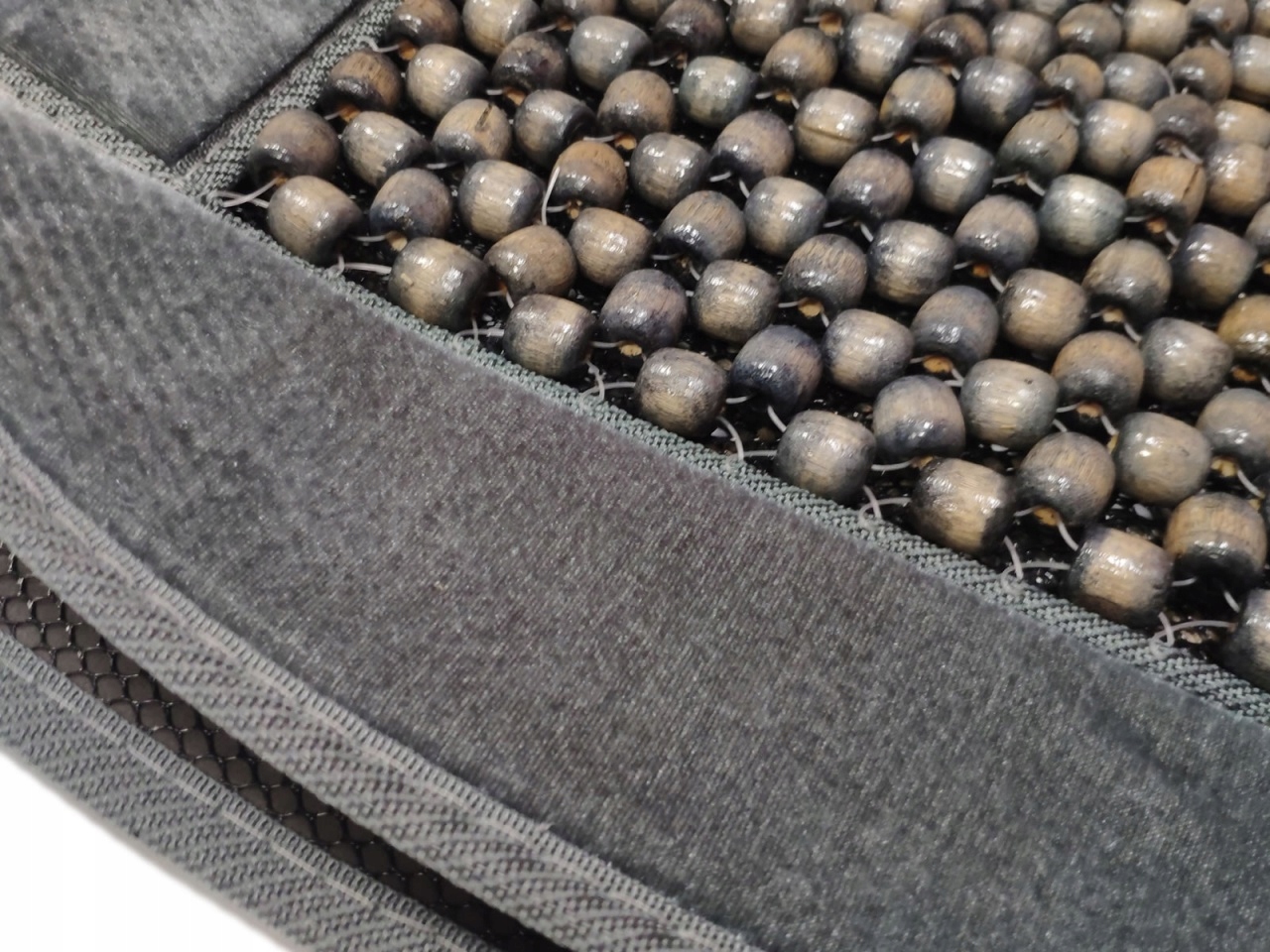 MATA KORALIKOWA KORALIKI na FOTEL szara + welur Materiał inny