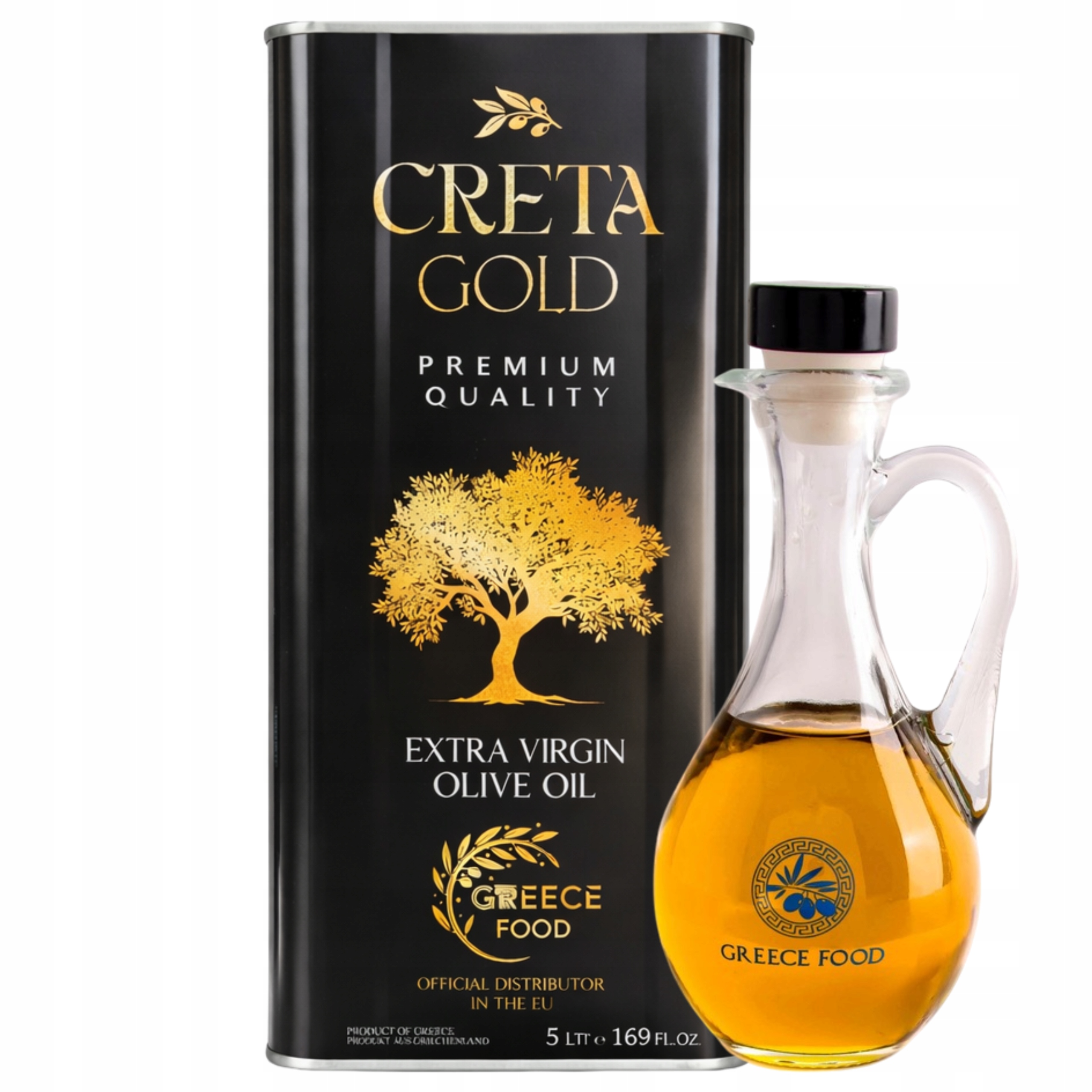 Extra panenský olivový olej 5 l Řecká Creta Gold Sbírka 2025 láhev Bonus