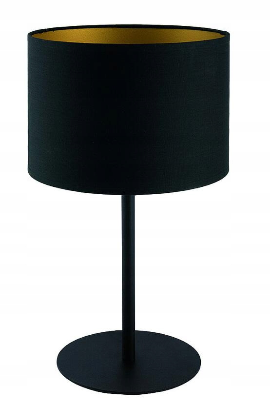 Stolová lampa Kabinet Stolová lampa Alice Čierna Zlatá Tienidlo 1xE27 40,5 cm
