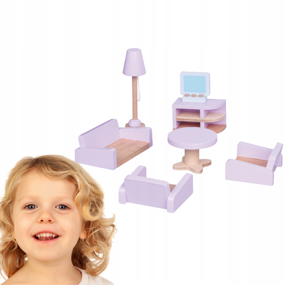 LELIN meble do domku dla lalek salon