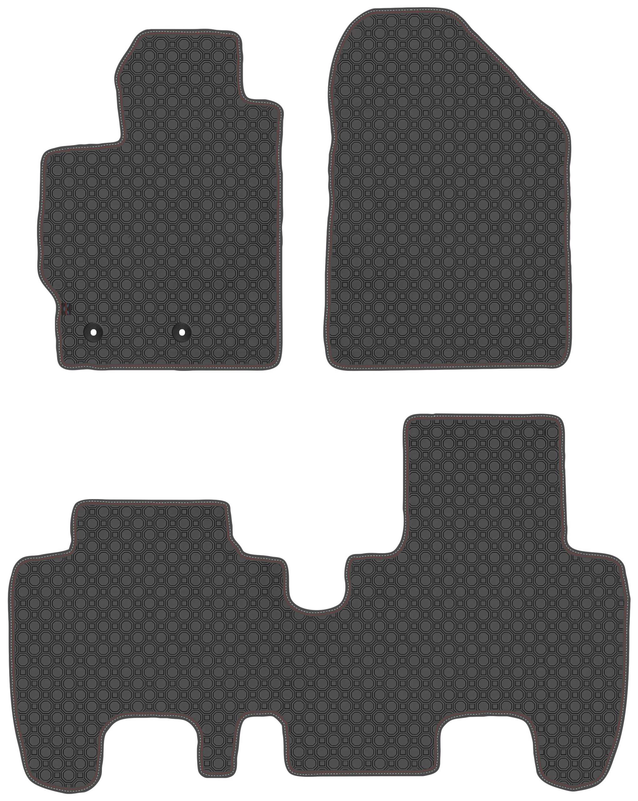 Toyota Yaris II 2005-2011 Gumové koberce Černé
