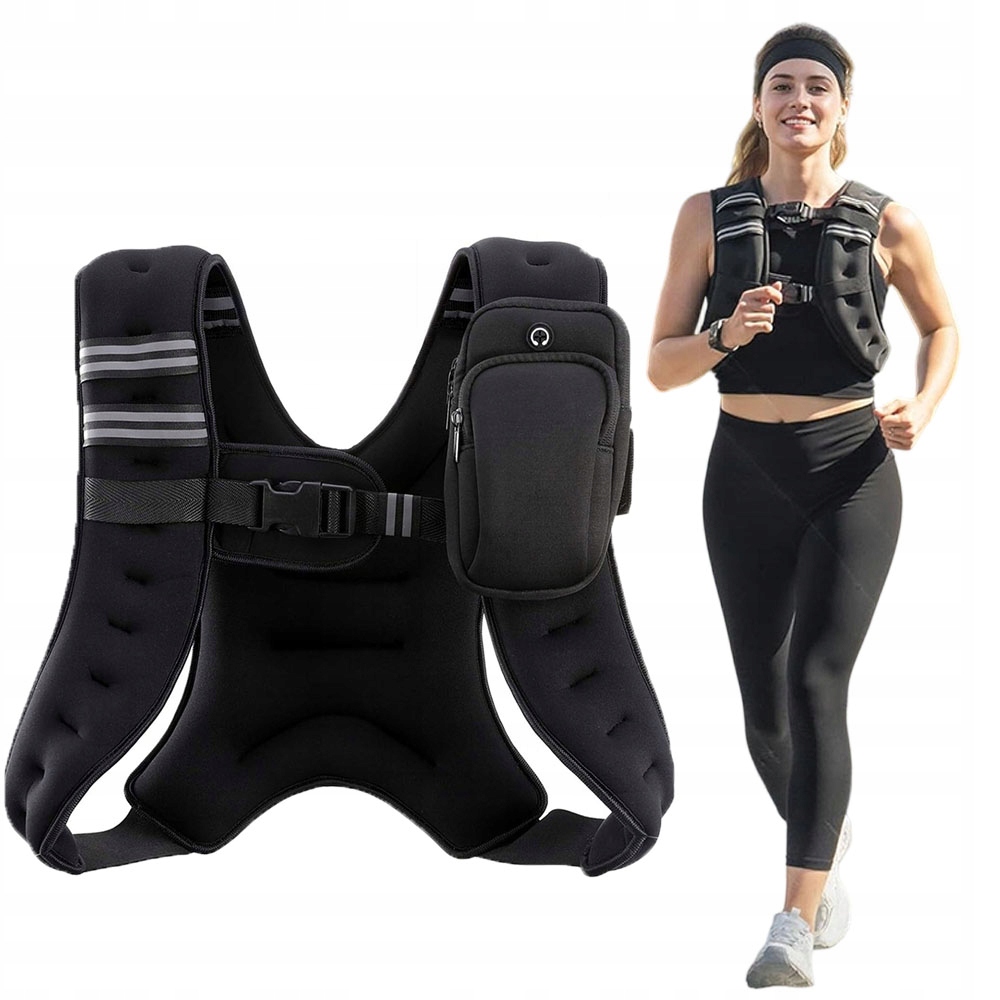 Tréninková vesta 12lb, nastavitelná na suchý zip, měkká váha pro Crossfit