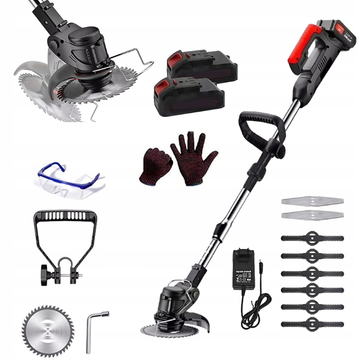 3V1 Bezdrátová Sekačka Na Trávy Teleskopická Tyč Ruční Sekačka