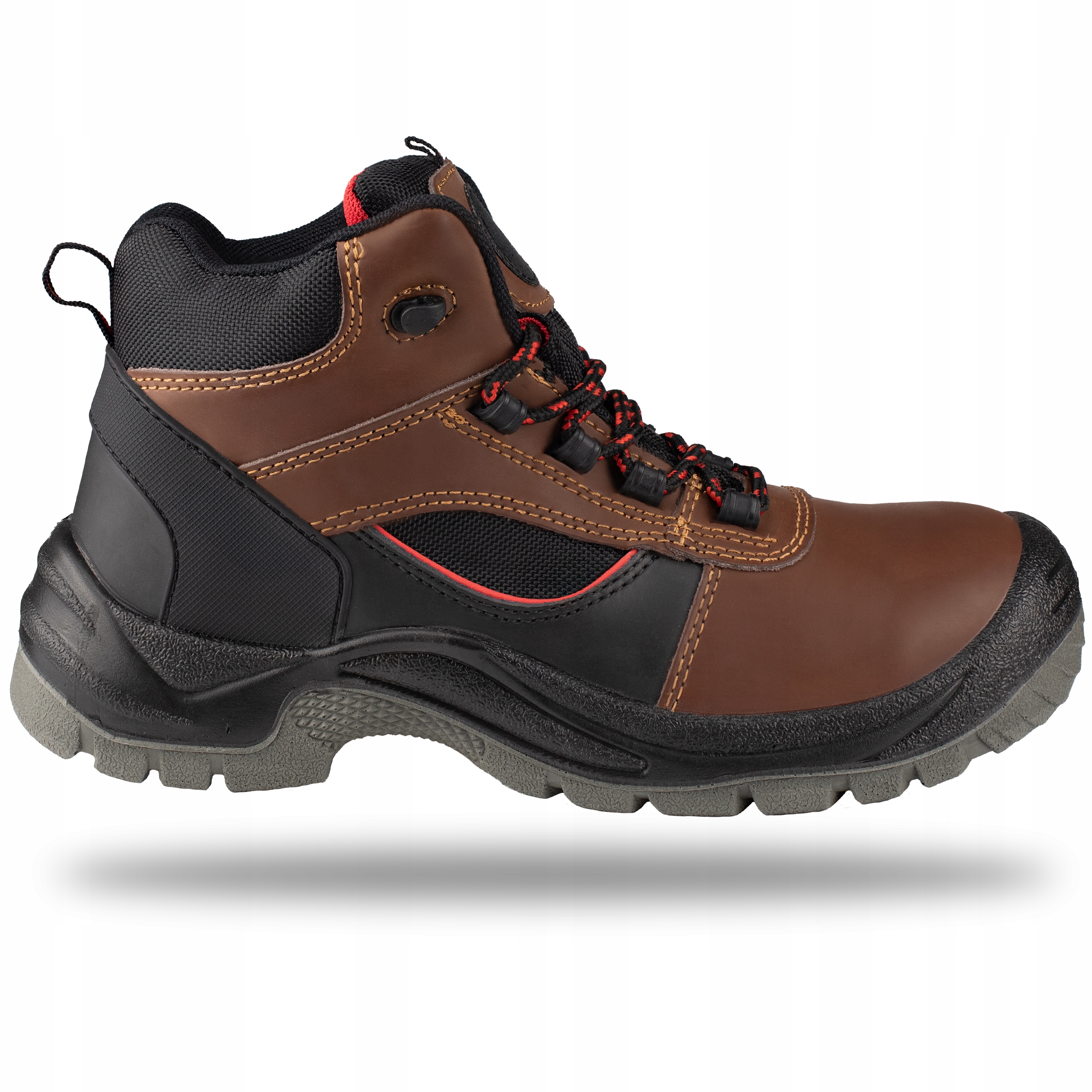 BUTY ROBOCZE męskie TRZEWIKI ROBOCZE OBUWIE OCHRONNE skórzane BEZ PODNOSKA Rozmiar obuwia 43