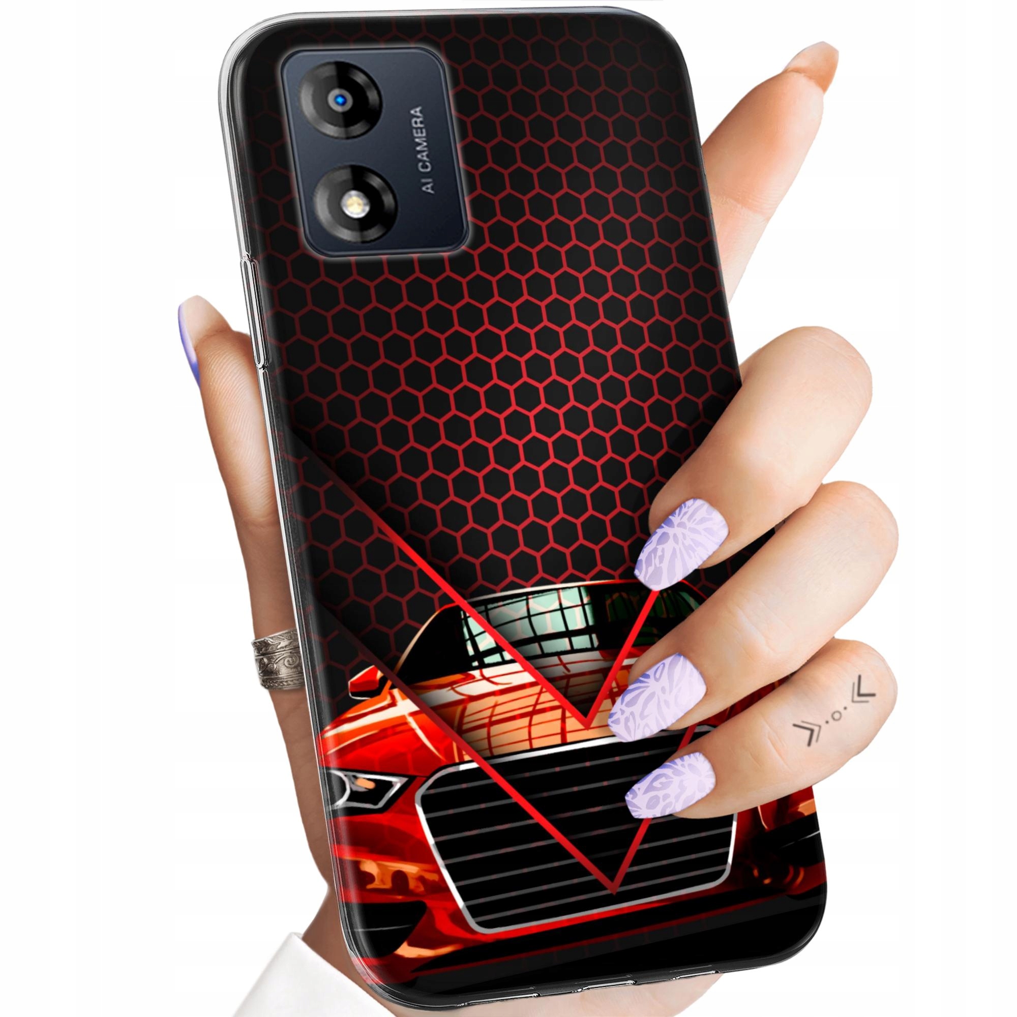 Etui Do Motorola Moto E13 Auto Motor Pojazdy Samochody Obudowa Case