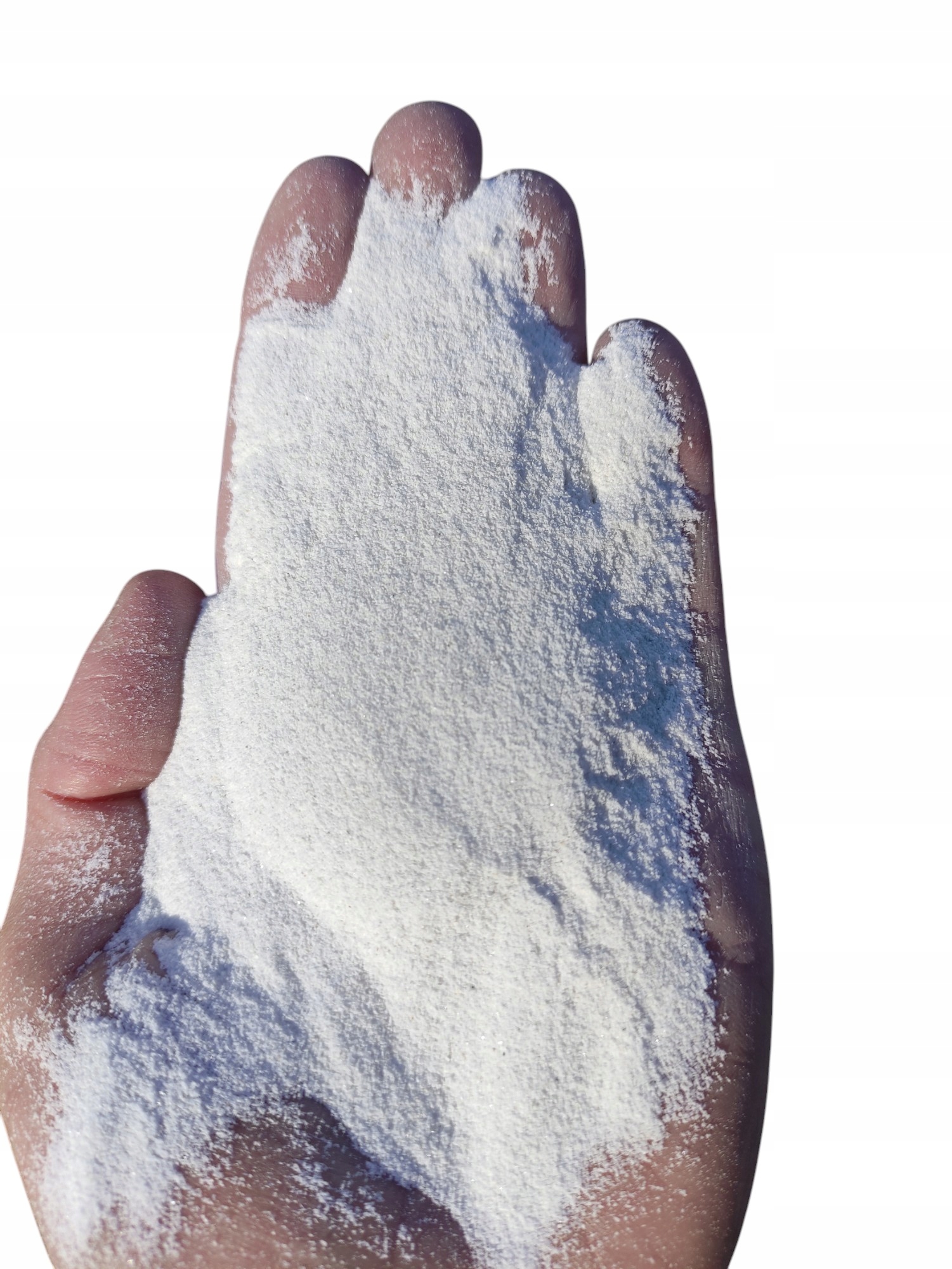 Písek Přírodní Sněhově Bílý Nejbělejší Do Les Ve Sklenici FI.0,1 mm 24 Kg