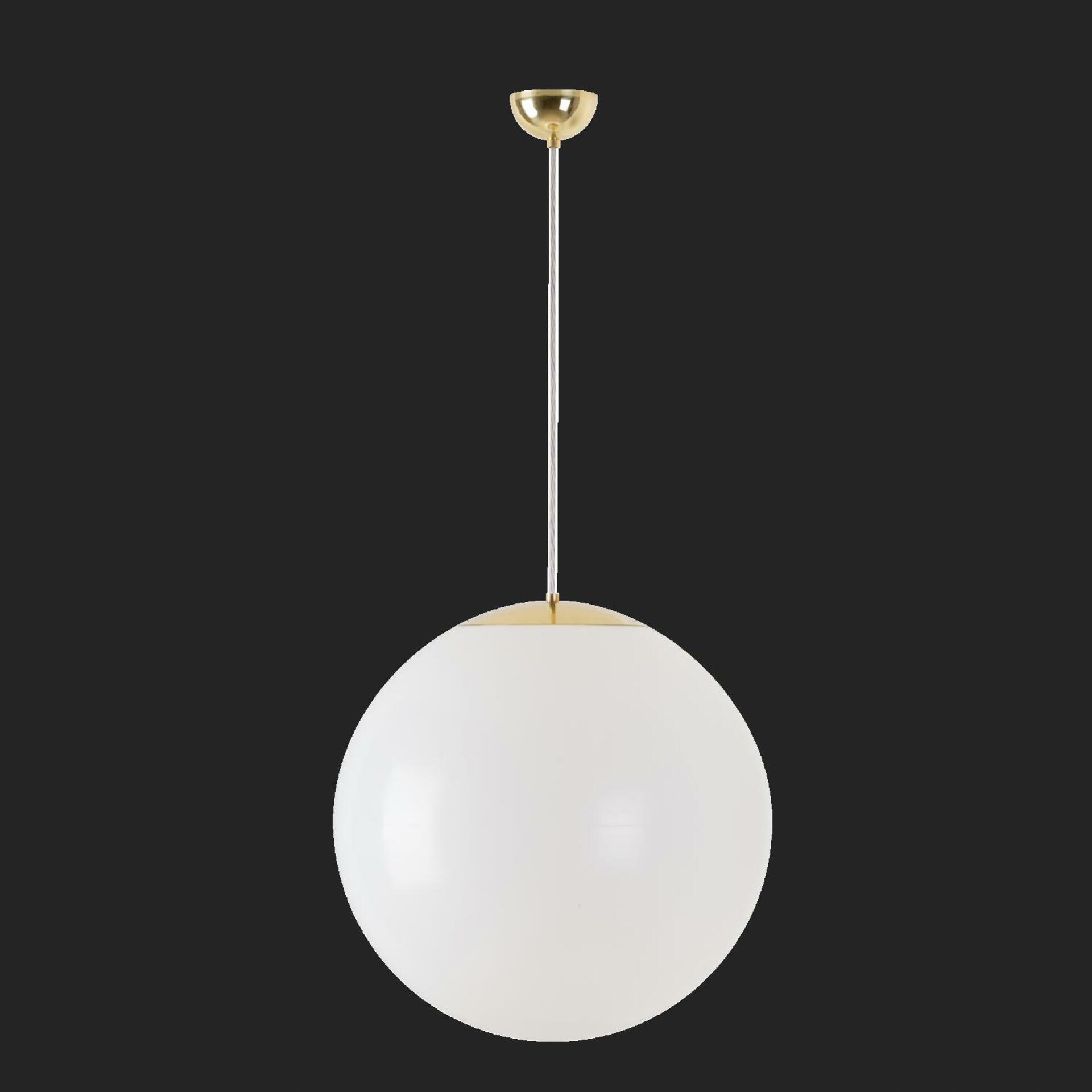 Osmont 44186 Isis S4 závěsné plastové svítidlo mosaz leštěná bílá IP40 10