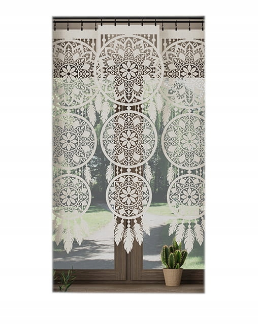 

Firana Panel 43x140 Żakardowa Boho Łapacz Snów Beż