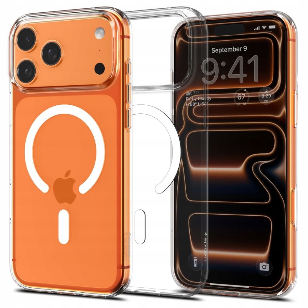 Etui pokrowiec na iPhone 17 Pro Max MagSafe Liquid Crystal przezroczysto-
