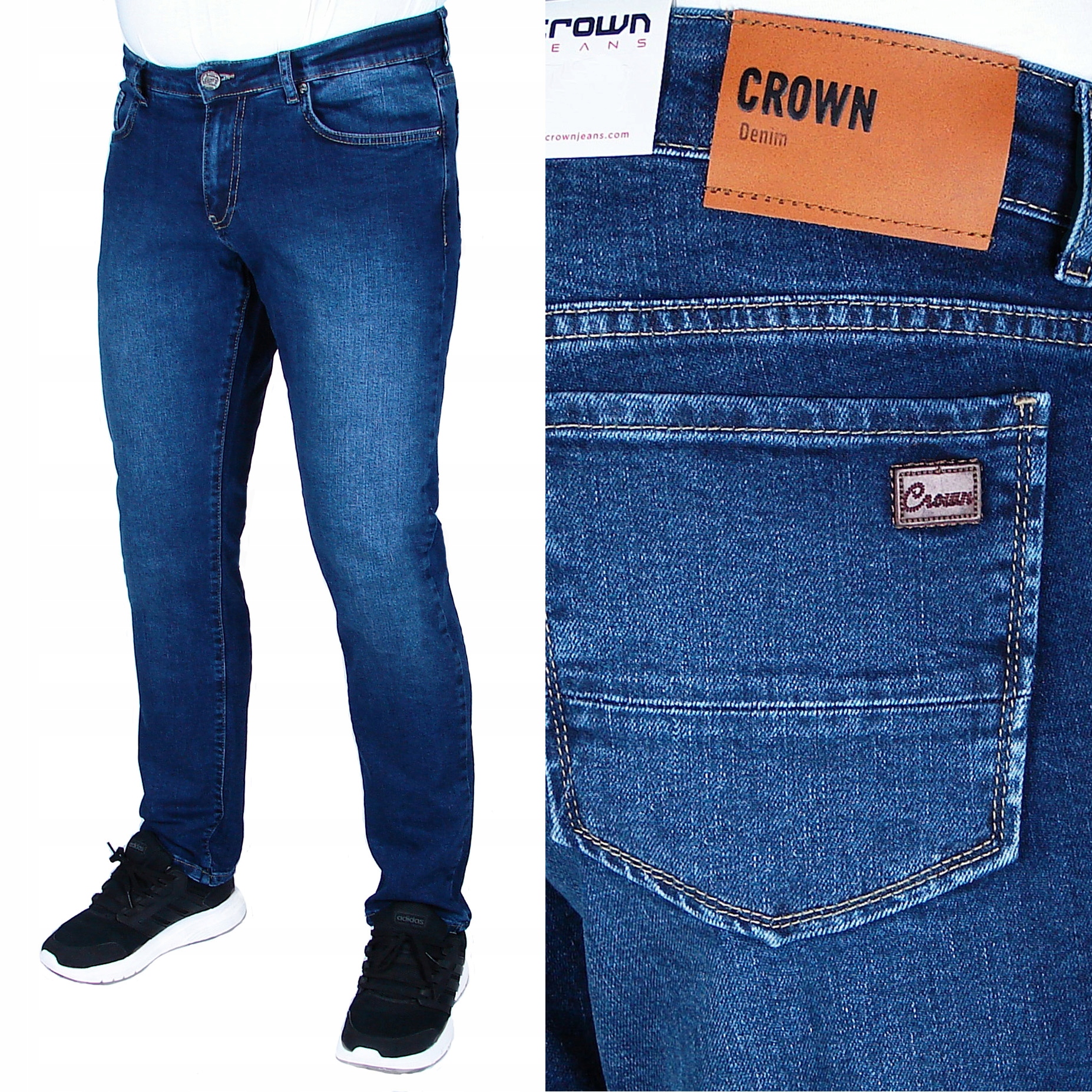 Pánské Džínové Kalhoty Crown W31 L32 W 80-82 cm