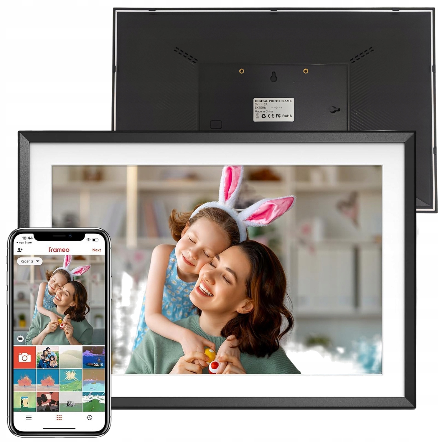 Digitální Rámeček Na Fotografie Frameo Wi-fi 15.6", Vysoká Kvalita, Panel 32GB