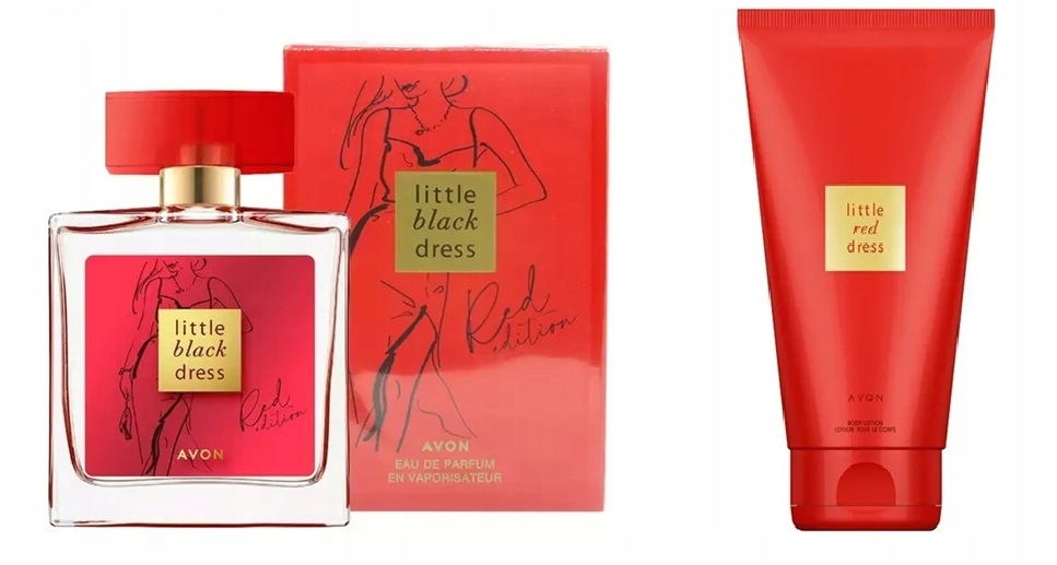 Zestaw Little Black Dress Red perfumy i balsam Avon