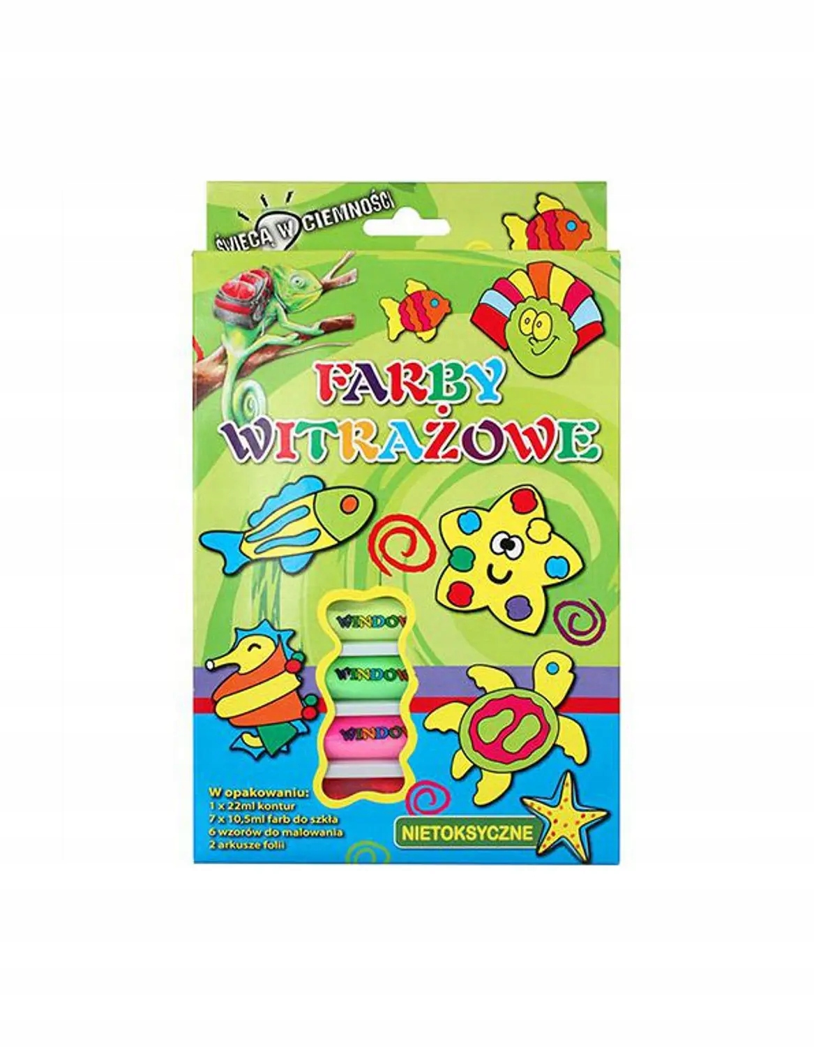 

Farba do malowania na szkle świecą w ciemności