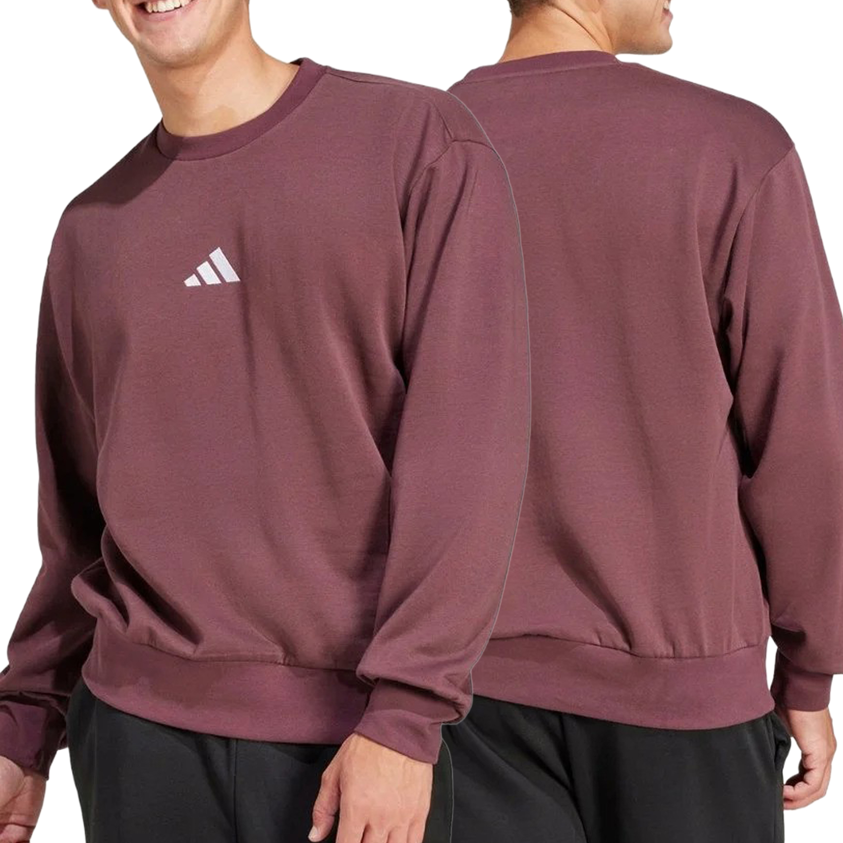 Adidas bluza męska klasyczna bez kaptura regular fit JE3786 S