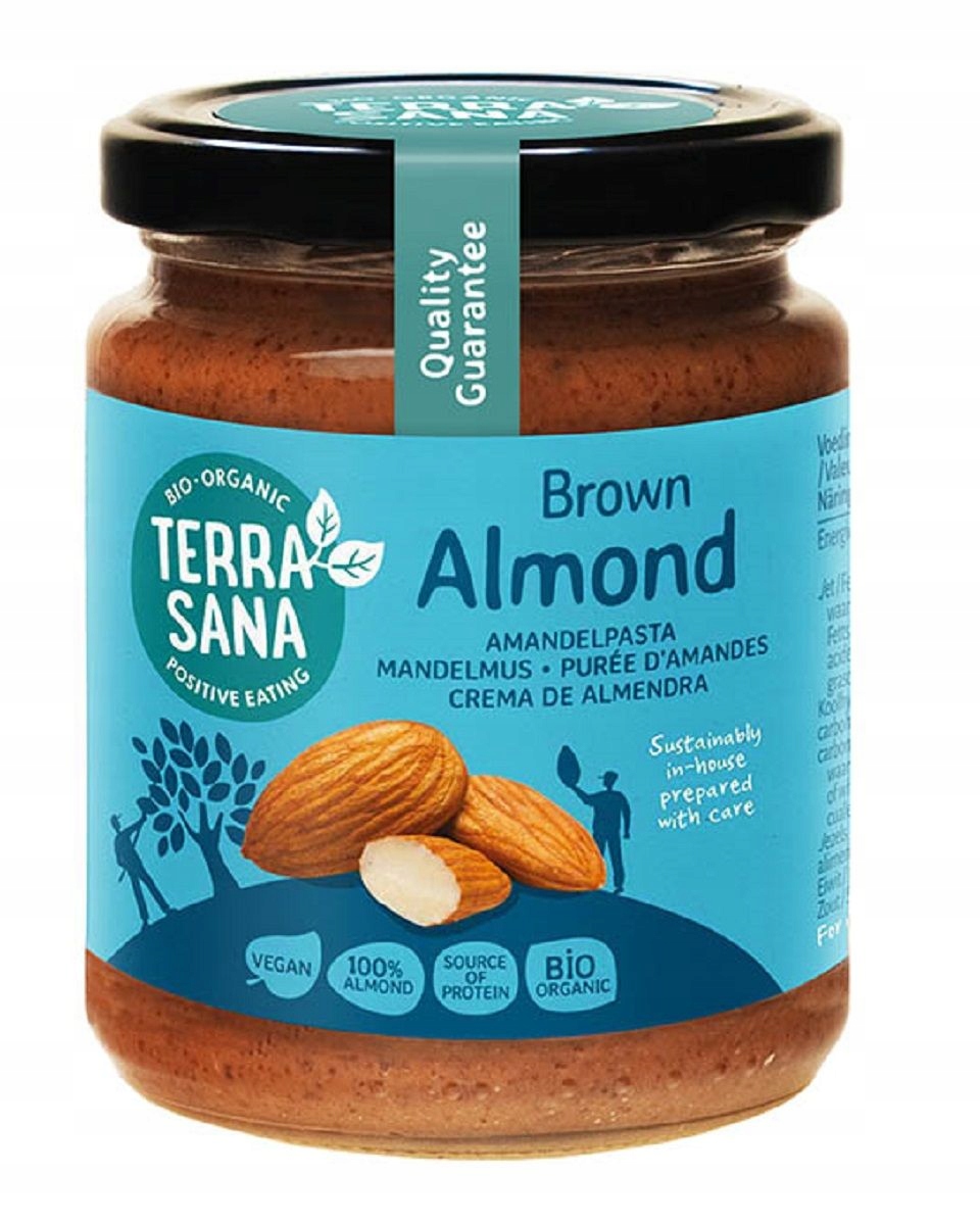 Levně Krém Z Pražených Mandlí 100 % Bio 250 g Terrasana