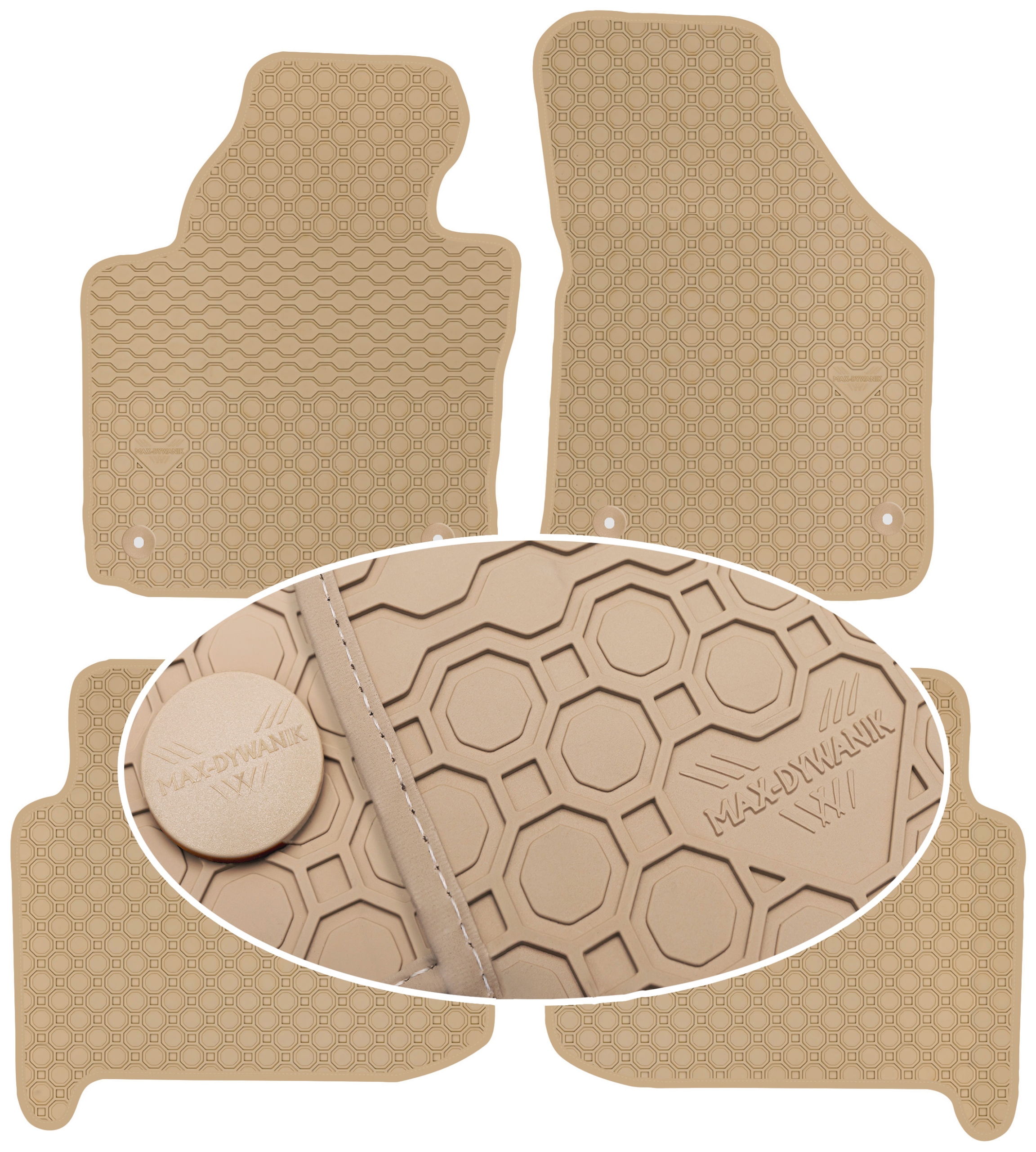 Vw Touran I 5os 2003-2010 Koberce Béžové