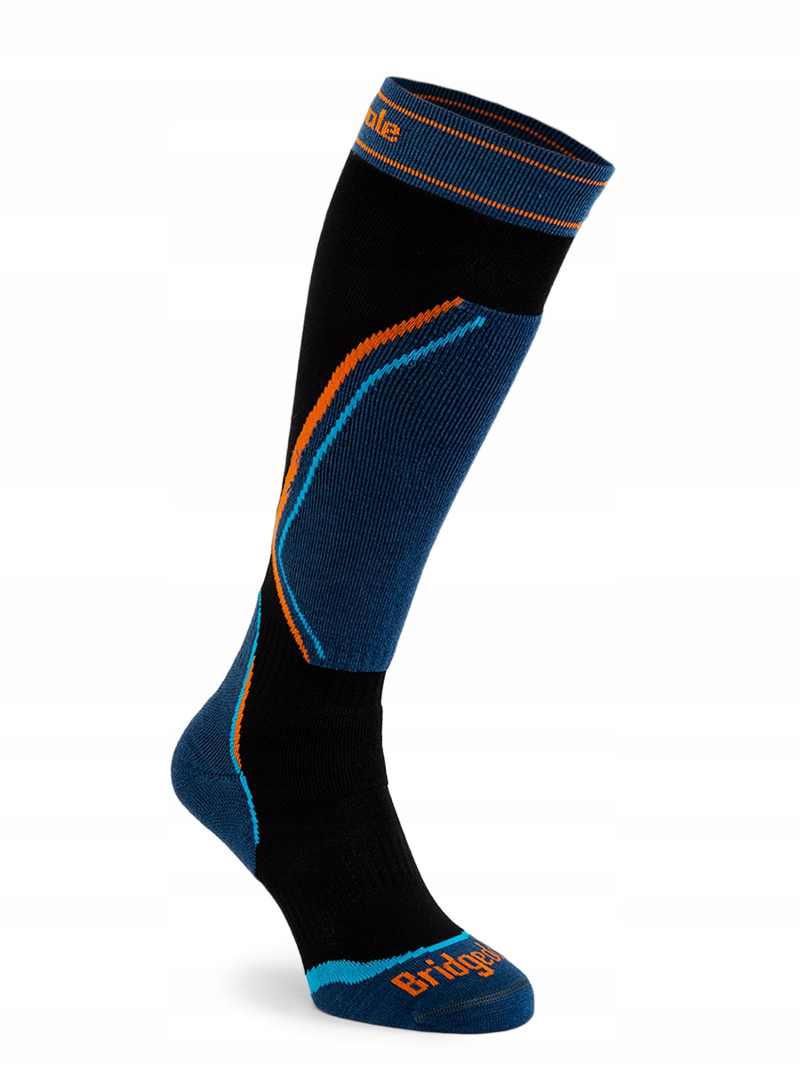 Ponožky Bridgedale Ski Retro Fit Merino P černé/ocel 36-39