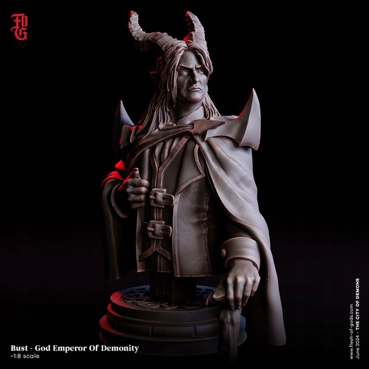 Aurus, God Emperor of Demonity - Bust - 3dmonkeypl
