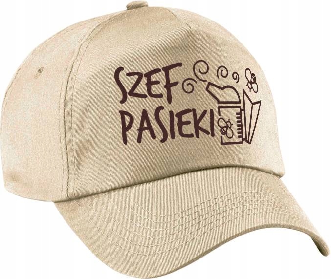 

Czapka z daszkiem "Szef Pasieki", beżowa