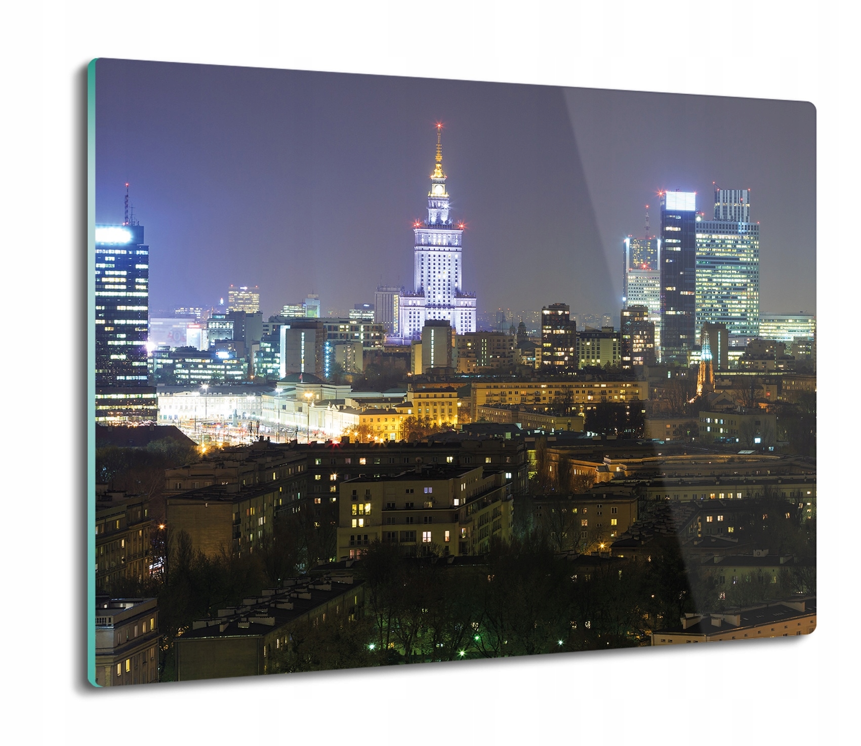 Mrakodrapy noční pohled 60x52 kuchyňská deska moderní