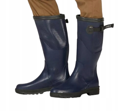 Dámská gumová Holínky Aigle tmavě modré barvy, velikost 36 Tlc