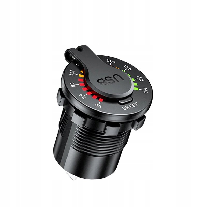 ŁADOWARKA SAMOCHODOWA USB QC 12V 24V MIERNIK WOLTOMIERZ LED DO ZABUDOWY Producent inny