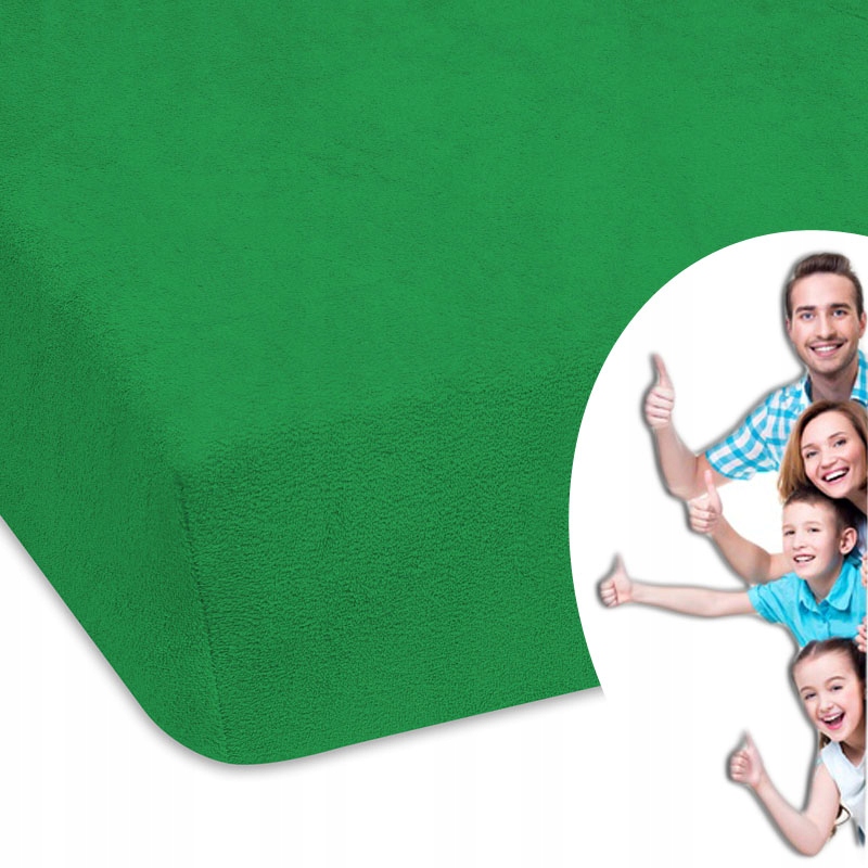 

Ciemne Zielone Prześcieradło Z Froty Z Gumką