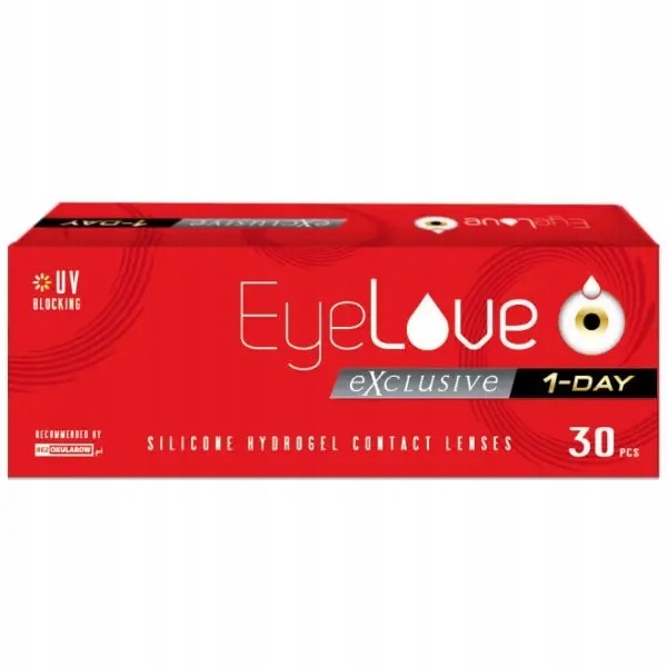 

EyeLove Exclusive 1-Day 30 szt. moc -1,25 Bc 8,6