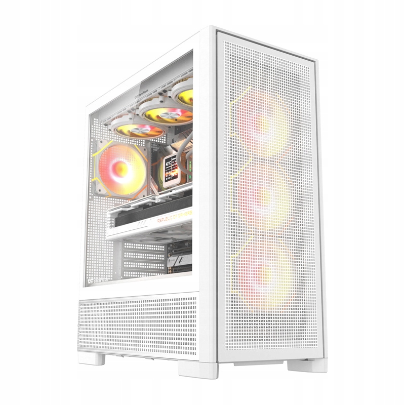 DarkFlash Airnova Počítačová Skříň Big Tower E-atx Bílá 3 Ventilátory