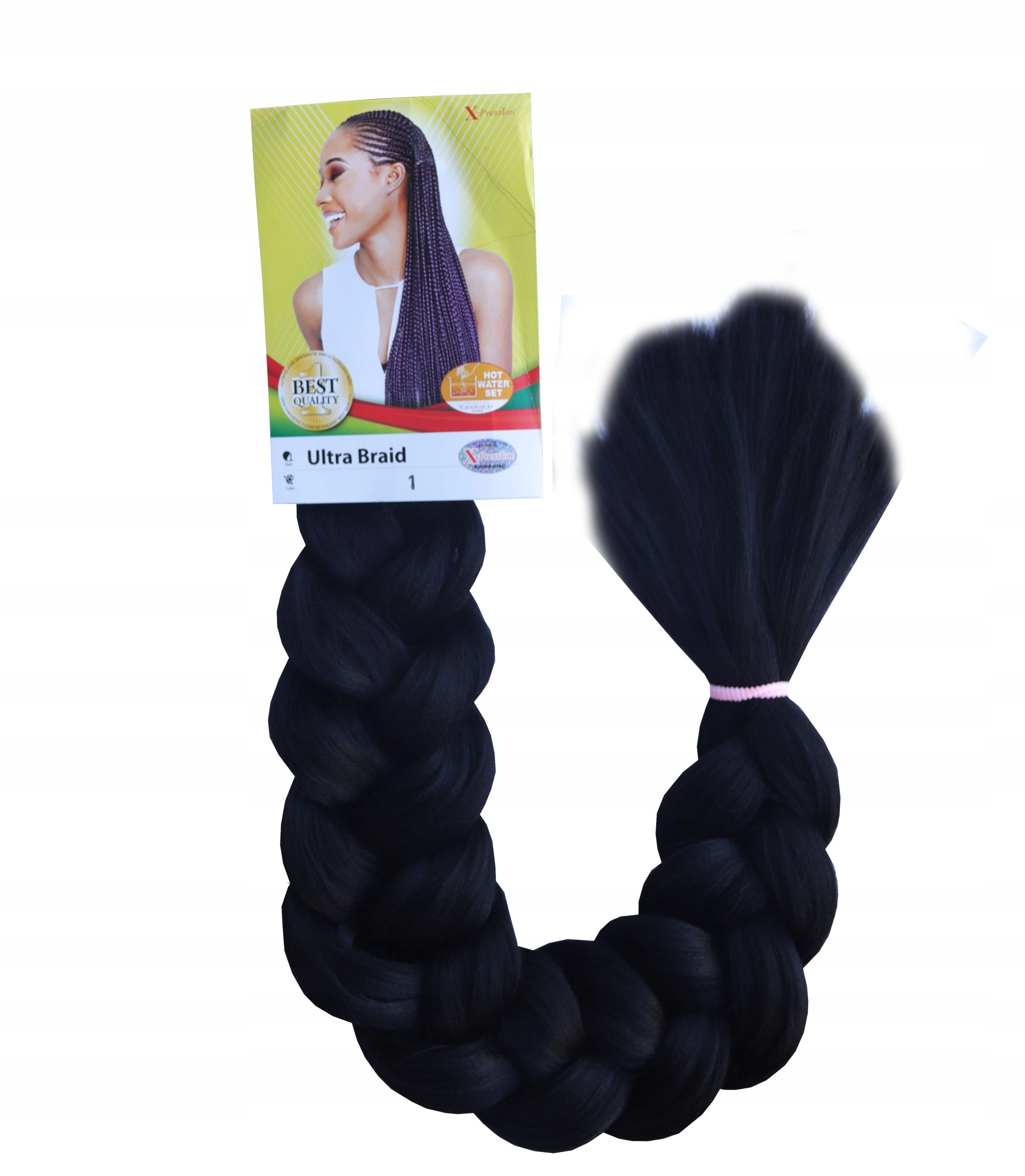 

Włosy syntetyczne X-pression 200cm 165g #1B