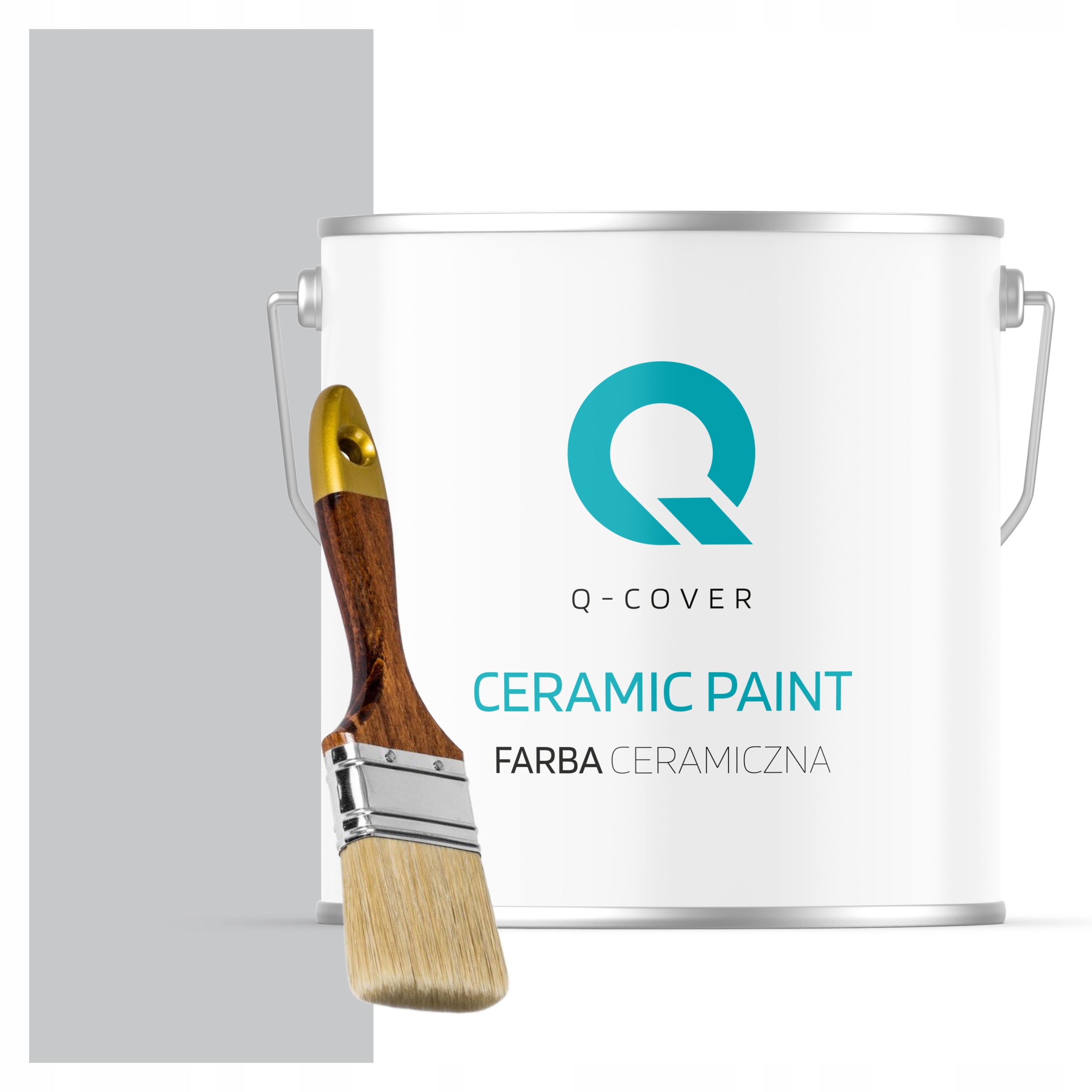 Keramická Farba Na Stenu Svetlosivá H1061 5L Matná Štetec Zdarma
