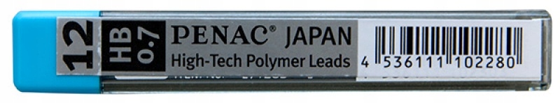 GRAFITY DO OŁÓWKÓW PENAC 0,7MM,HB,ZAWIESZKA,12 SZT