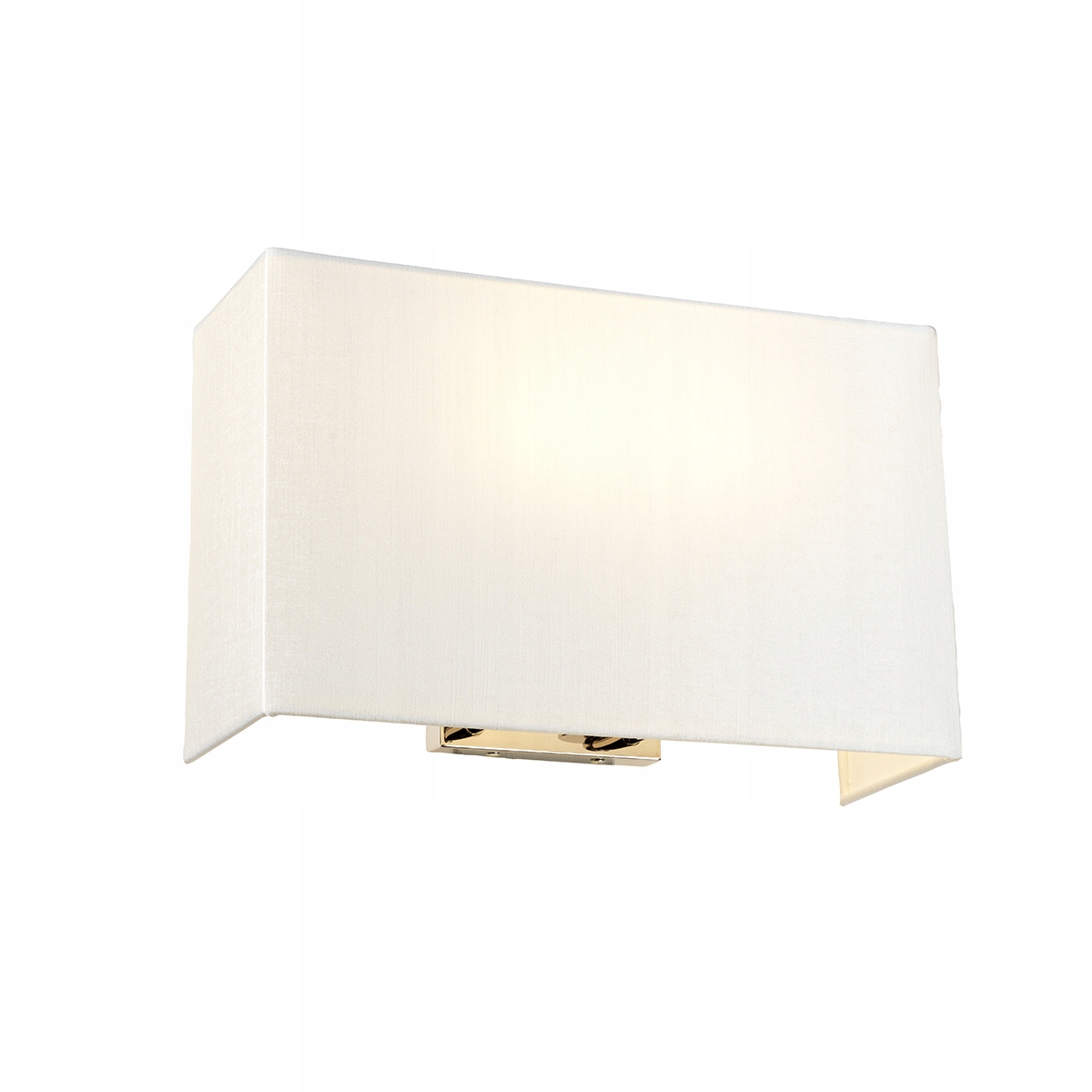 Nástenná lampa chróm obdĺžniková krémové tienidlo 37 cm Designer's Lightbox