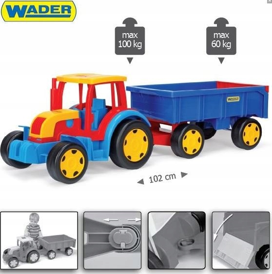 Wader 66100 Traktor Gigant z Przyczepą Marka Wader