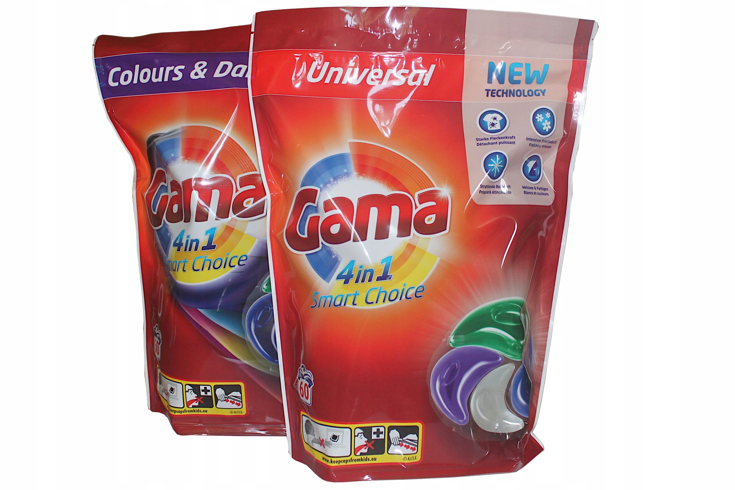 Gama kapsułki do prania 4w1 zestaw Uniwersal Colors&Darks 120 szt.